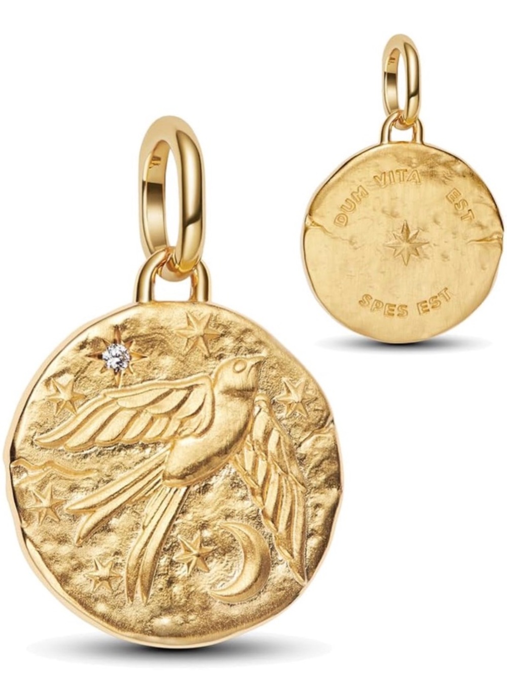 Swallow Medallion Charm - Picture 2 of 4